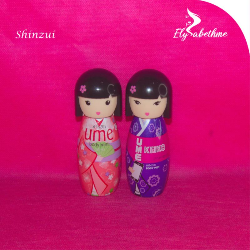 ✿ELYSABETHME✿ shinzui Body mist  spray ume boneka wangi tahan lama lembut halus unik boneka jepang