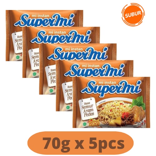 

Supermi Semur Ayam Pedas 5pcs