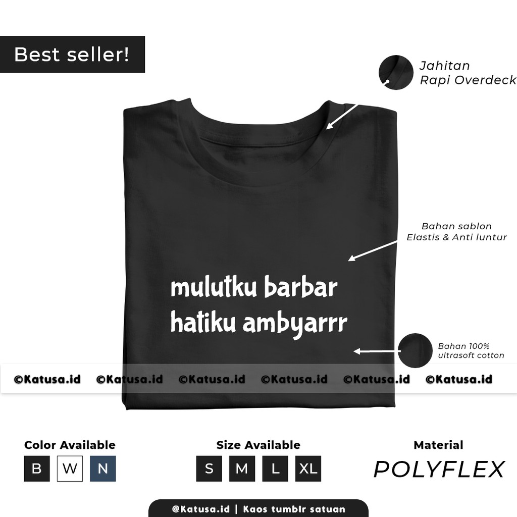 Codkaos Kata Kata Mulutku Barbar Hatiku Ambyarrr Ultrasoft Cotton