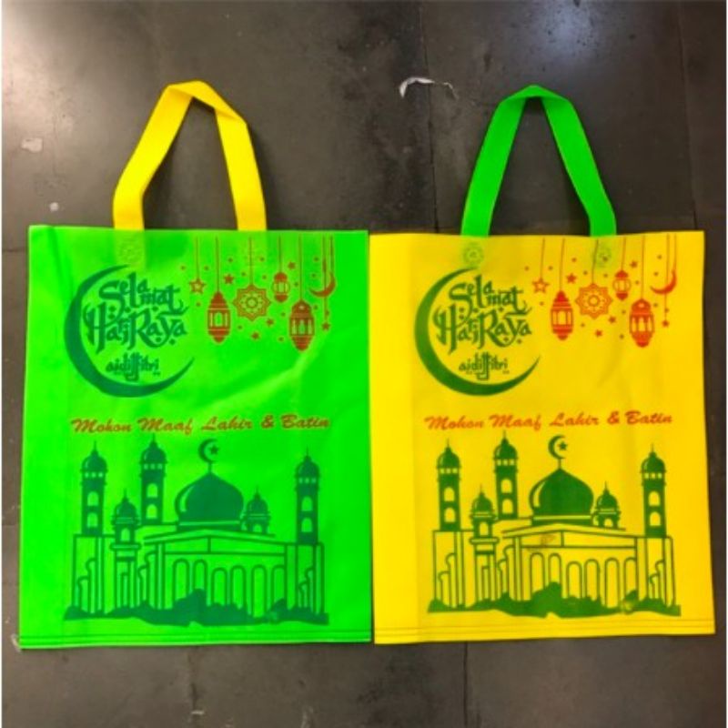 [COD] Tas Spunbond Lebaran Tas Lebaran Tas Parsel Tas Bingkisan Hari Raya Ukuran Sedang Besar 30 x 40 / 25 x 35 Tas Lebaran Idhul Fitri Tas Parsel