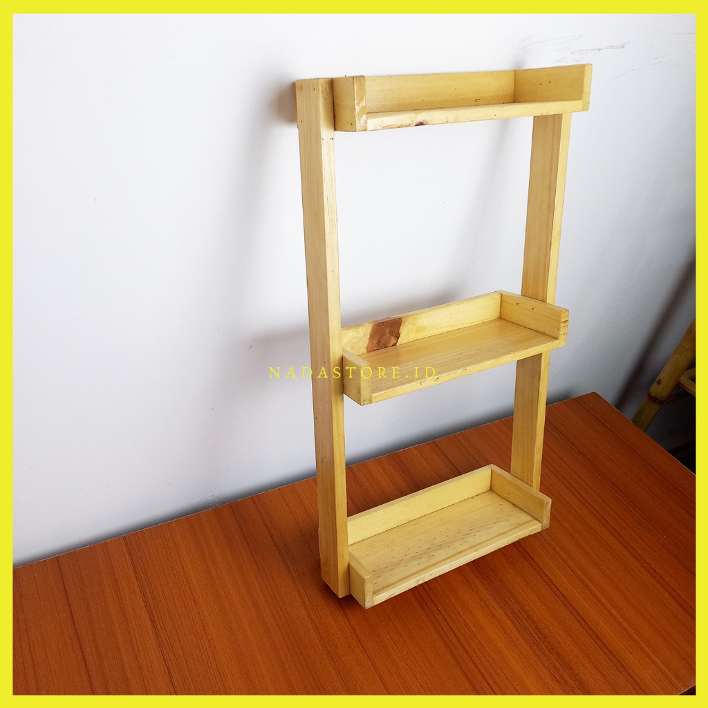 NEW PRODUK RAK BUMBU DAPUR KAYU PINUS HANDMADE / KITCHEN SPICE SHELF WOODEN