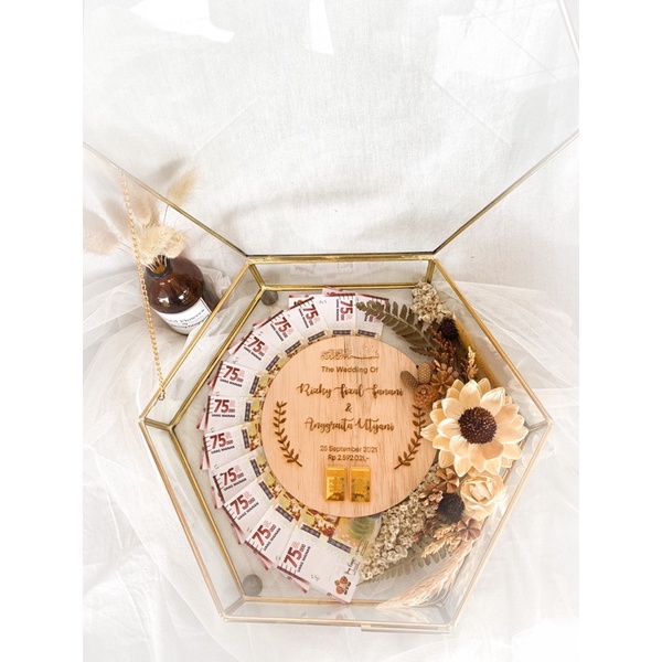 MAHAR RUSTIC/ MAHAR DRY FLOWER/ MAHAR TERARIUM KACA/ MAHAR PLYWOOD/ MAHAR UANG KERTAS/ MAHAR LOGAM M