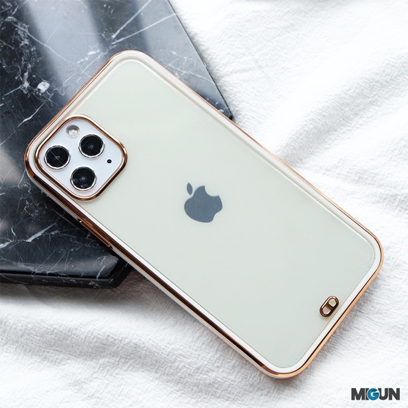 (2) Golden Plating Case - Softcase Antikuning - Iphone 7 8 7+ 8+ X XR XSMAX 11 promax 12