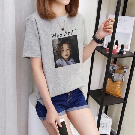 VS - KAOS WANITA WHO AM I ? TUMBLR TEE BAJU TSHIRT CUTE