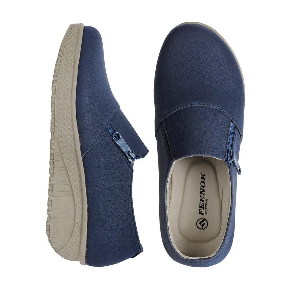 WNG.10Jn22ᶠ | SEPATU SLETING WANITA AQILA NAVY ORIGINAL FEENOK