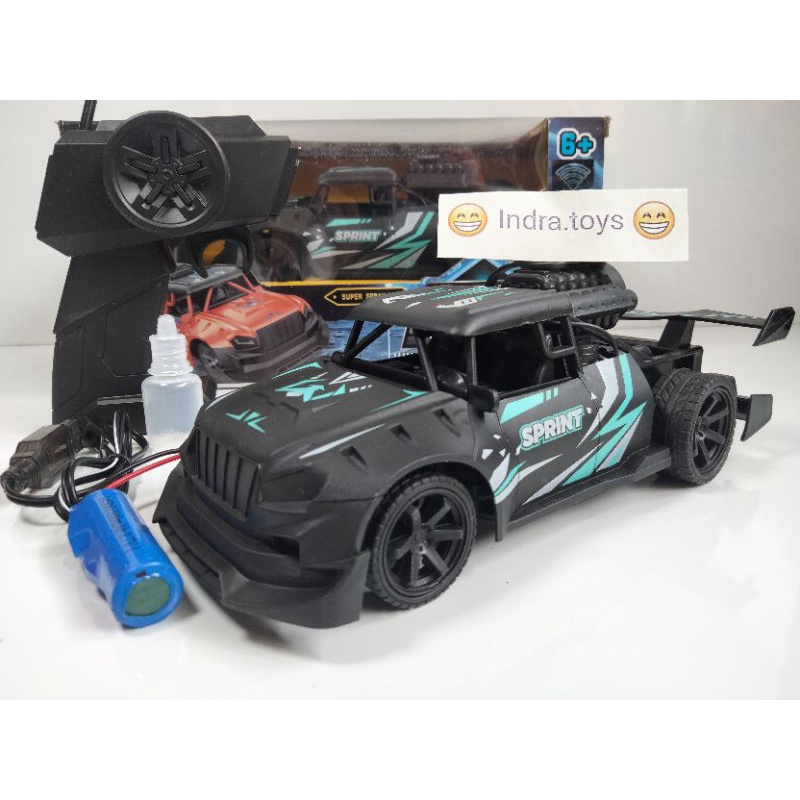 RACING SPRAY 1:18 Mobil Remote Control Asap Spray Super Cepat Baterai Cas RDR 1194