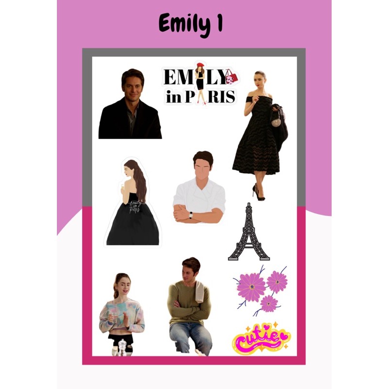 Sticker Pack Emily In Paris Tumblr Cute Aesthetic murah