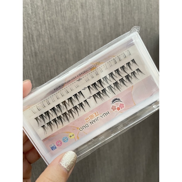 F47 - UP AND LOWER Lashes Fluffy False Eyelashes Natural Eyelashes Fairy Cos Little Devil Grafted Segmented Eyelashes Lower  Eyelash