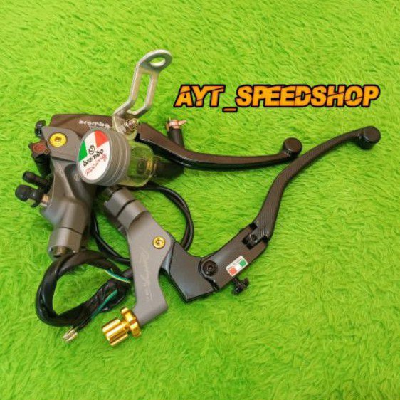 Master rem brembo corsa corta grey handle kiri twm master rem brembo corsa corta grey full printilan