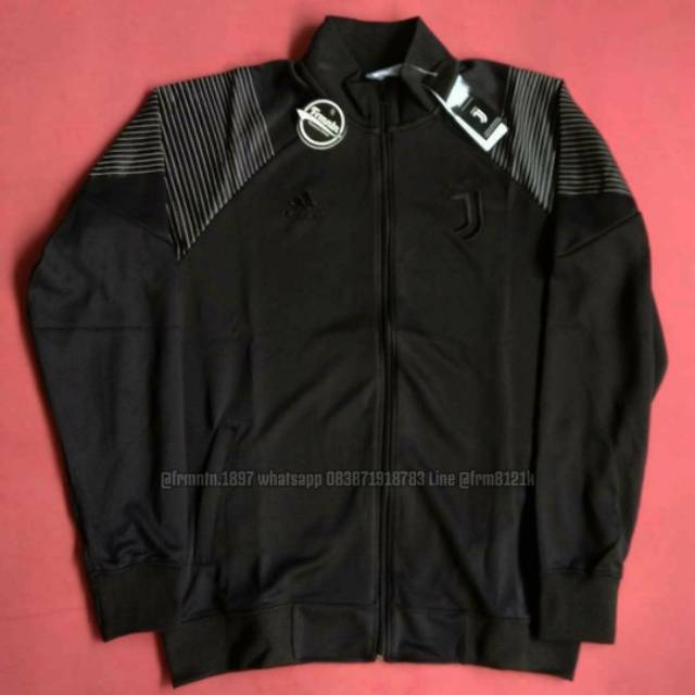 Jaket Juventus Full Black 2019