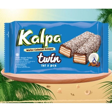 

Roma Kalpa Twin Isi 2pcs/Wafer Cokelat Kelapa