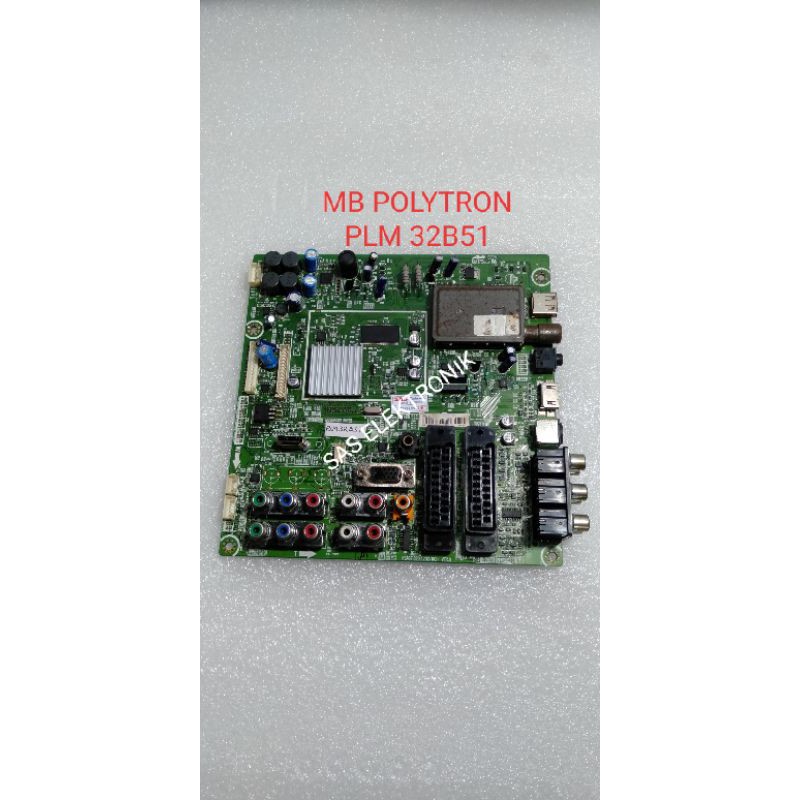 MB MOTHERBOARD MAINBOARD MESIN LCD POLYTRON 32 INCH PLM 32B51
