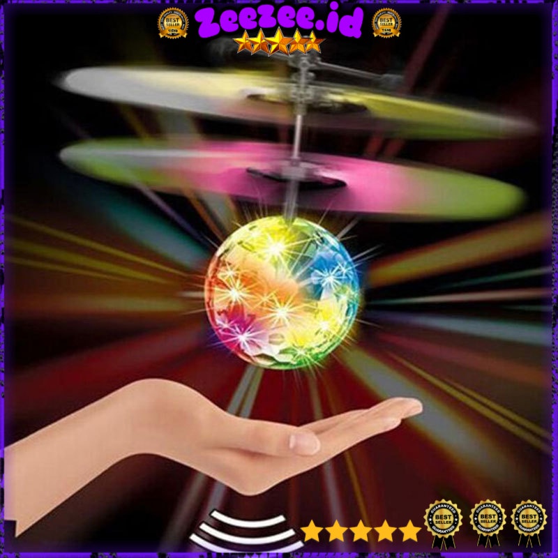 Mainan Flash Flying Ball Disco Helicopter - Jm-888 - Multi-Color