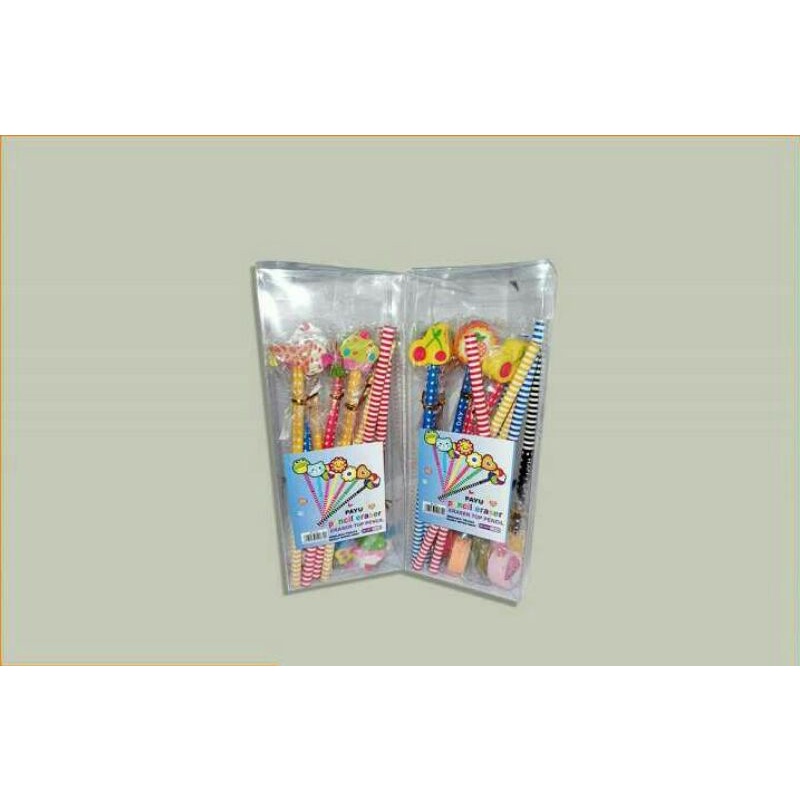

(25gr) 1 pcs pensil kepala penghapus lucu