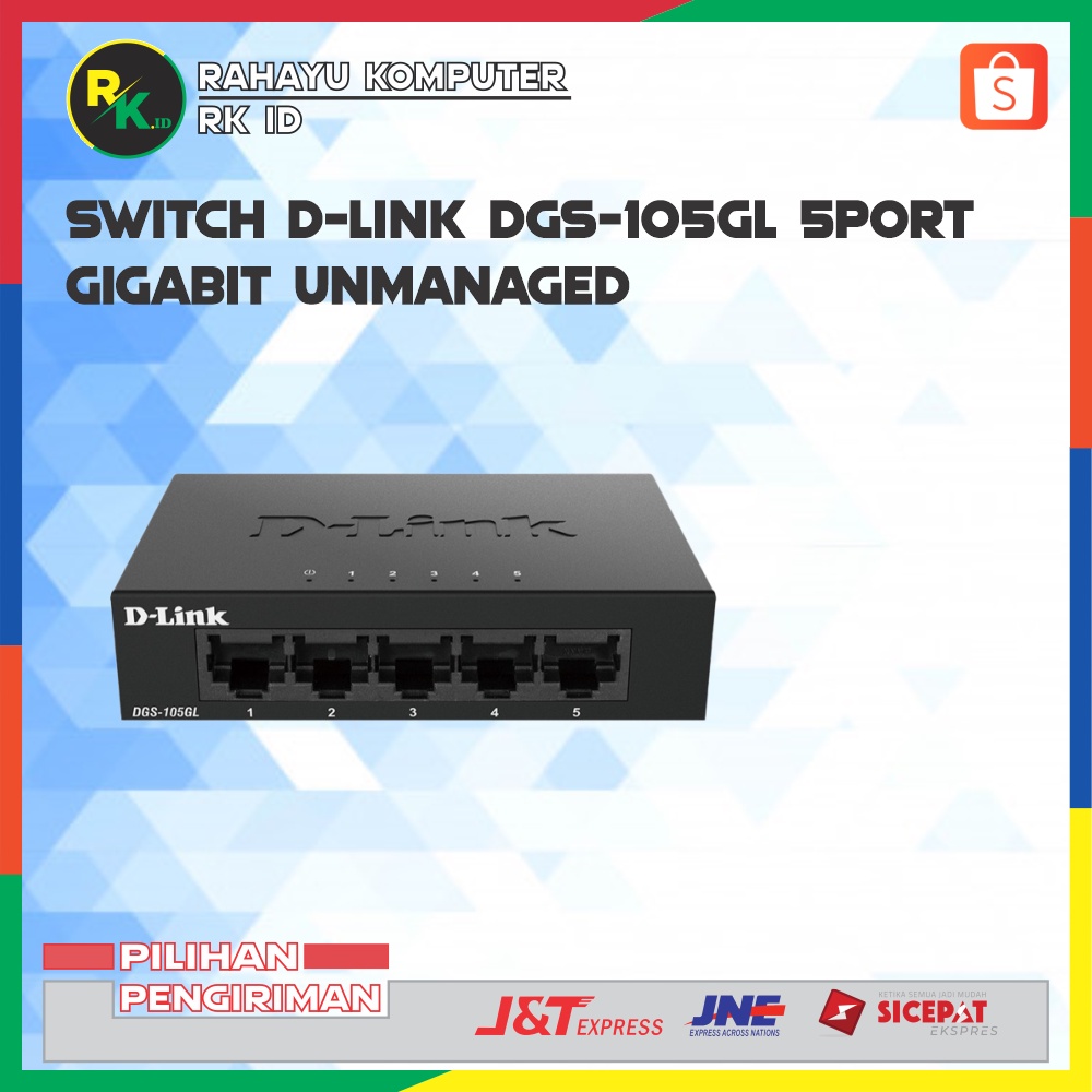 Switch D-Link DGS-105GL 5Port Gigabit Unmanaged HUB DLink DGS105GL
