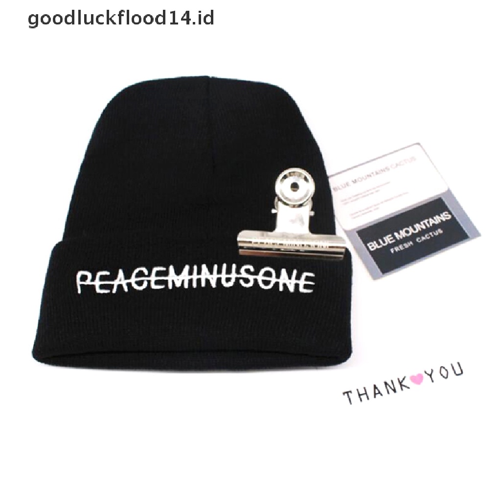 [OOID] KPOP BIGBANG GD Gdragon Knitted Hat PEACEMINUSONE Embroidery Unisex Beanie Adult ID