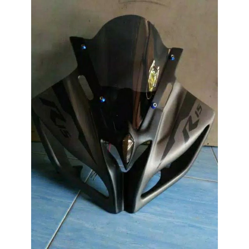 Cover Headlamp R15 V2 lama model R6/Kedok R15 V2 model R6/Cover lampu R15 V2 model R6