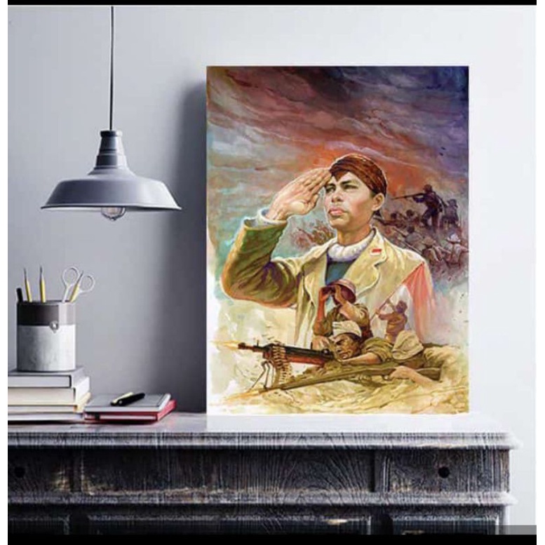 Poster Kayu Jendral SOEDIRMAN Hiasan Dinding