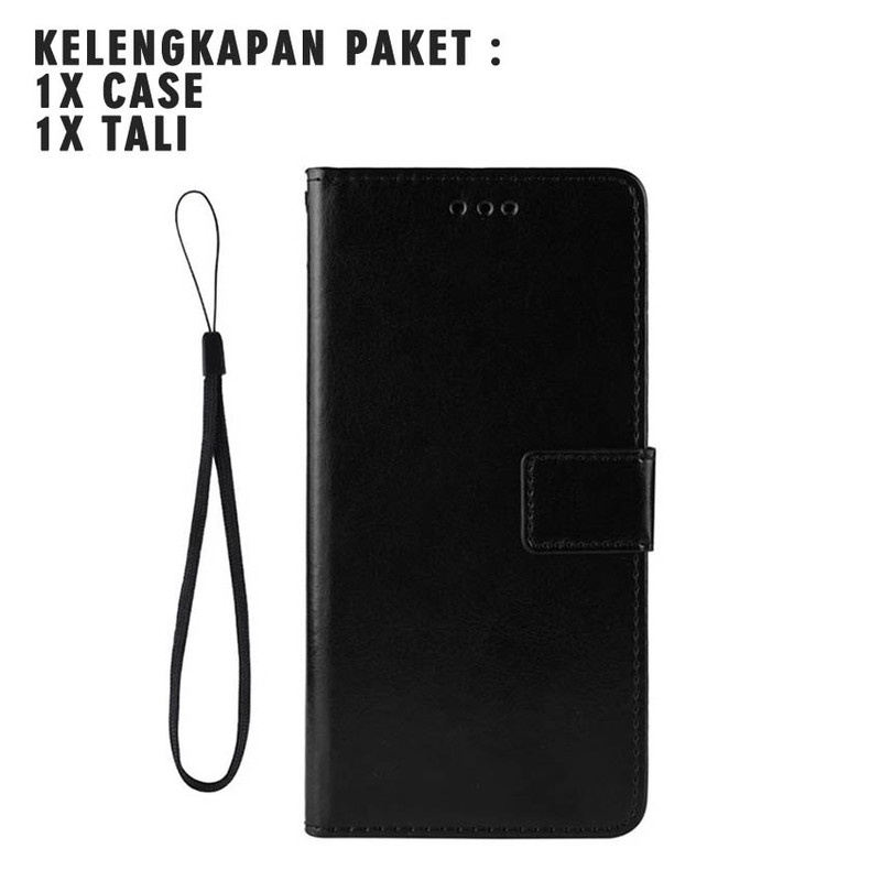 Asman Case Vivo Y30 Leather Wallet Flip Cover Premium Edition