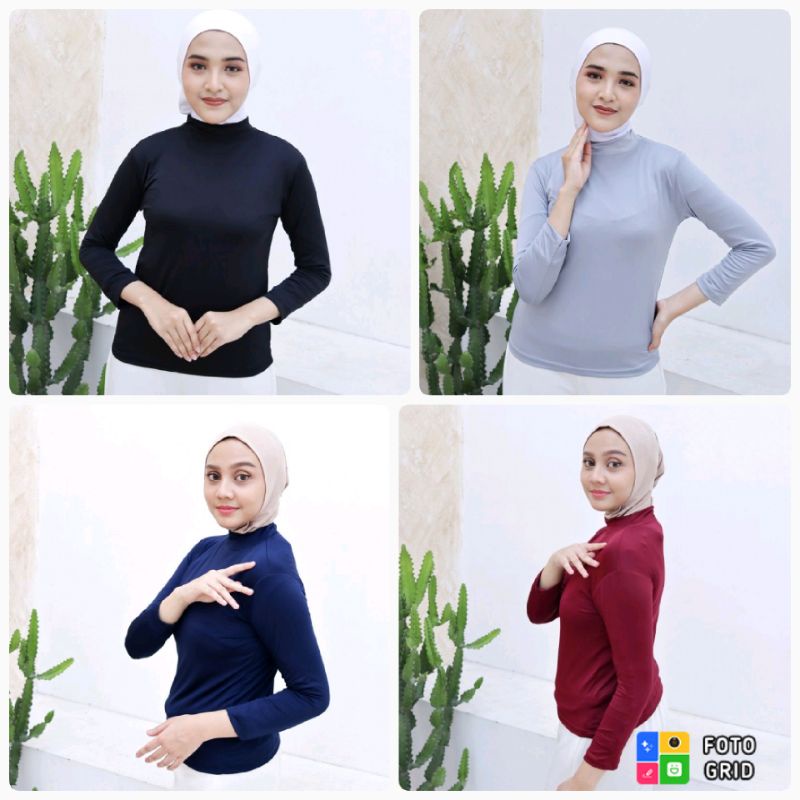 Manset Baju Basic Jersey Panjang Ori Desmonda | Daleman Atasan Wanita