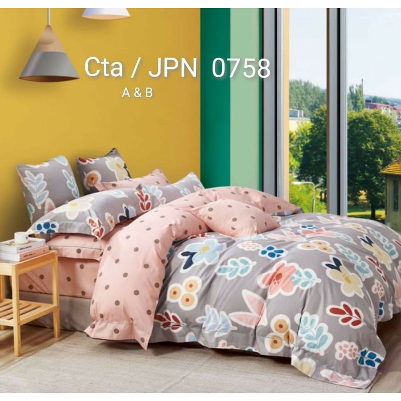 MURAH LEBAY SPREI KATUN JEPANG READY A+B PLUS TAS SPREI SIZE 180X200X25