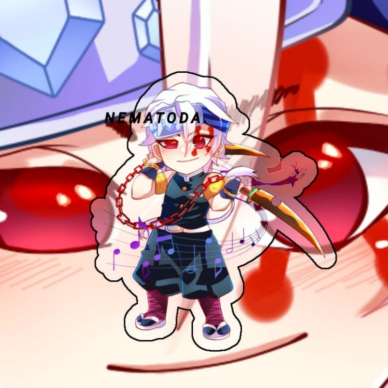 Gantungan Kunci Anime Kimetsi No Yaiba Uzui Tengen - Keychain Anime Demon Slayer Uzui Tengen