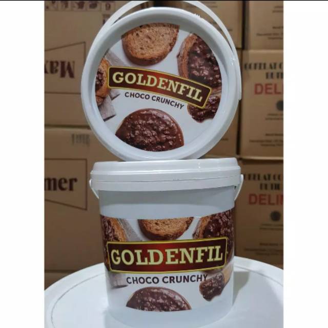 

Goldenfill selai coklat choco crunchy 1 kg