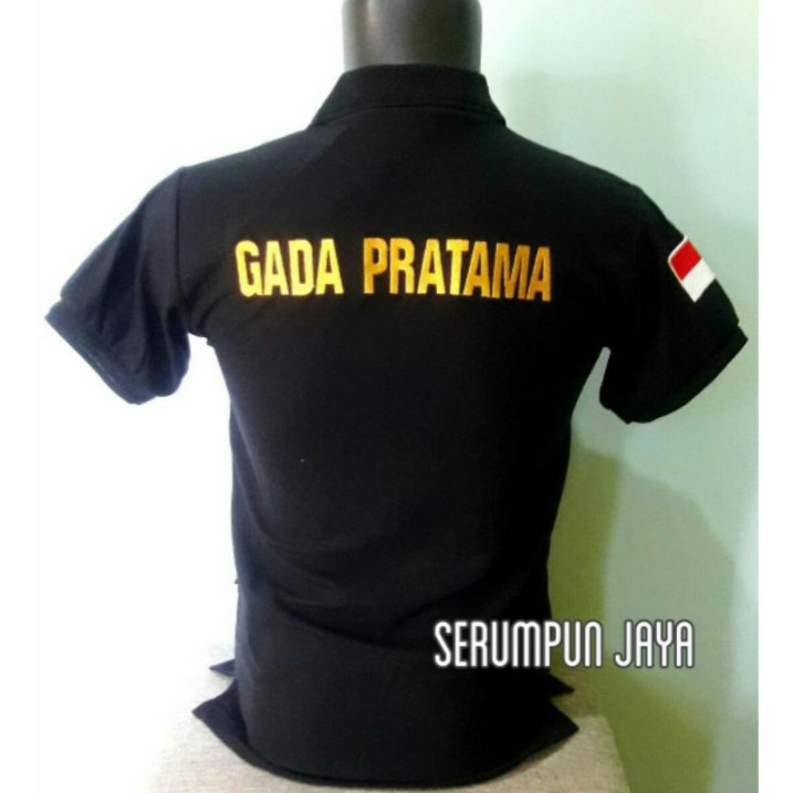 KAOS GADA PRATAMA - KAOS KERAH GADA PRATAMA SECURITY LENGAN PENDEK FULL BORDIR