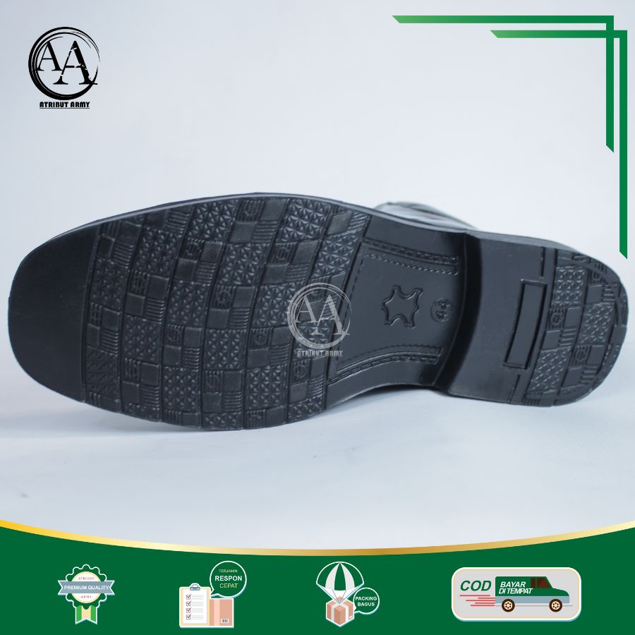 Sepatu PDH 04 Resliting Polri Polisi Sepatu Kerja PDH Security Satpam Dinas Kantoran Guru PNS - DP04