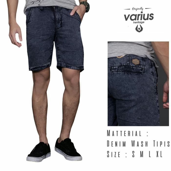 Celana Jeans Pendek Varius / Sandwash