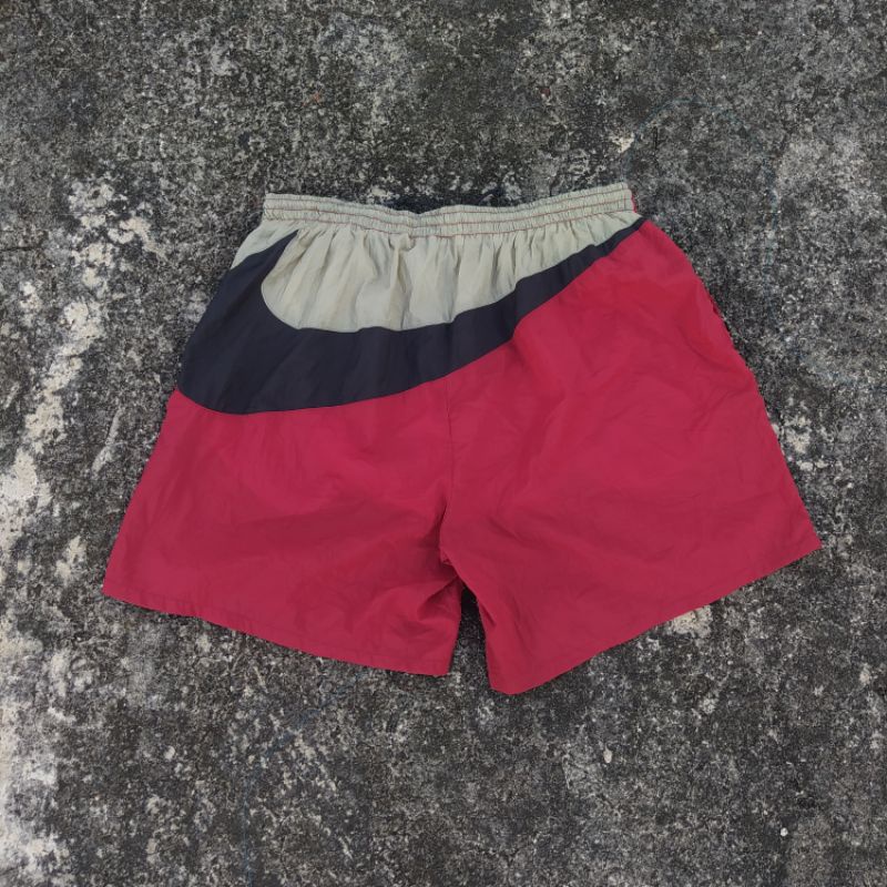 Vintage 90's Nike Two Tone Big Swoosh Short Pants
