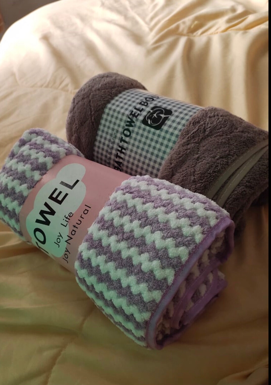 Handuk Mandi Import Mikrofiber (motif Embos) Buy 1 Get 1 | Uk 70 X 140