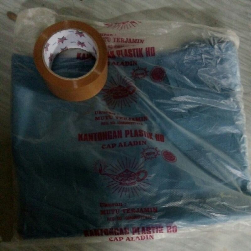 

duoble plastik dan lakban penuh