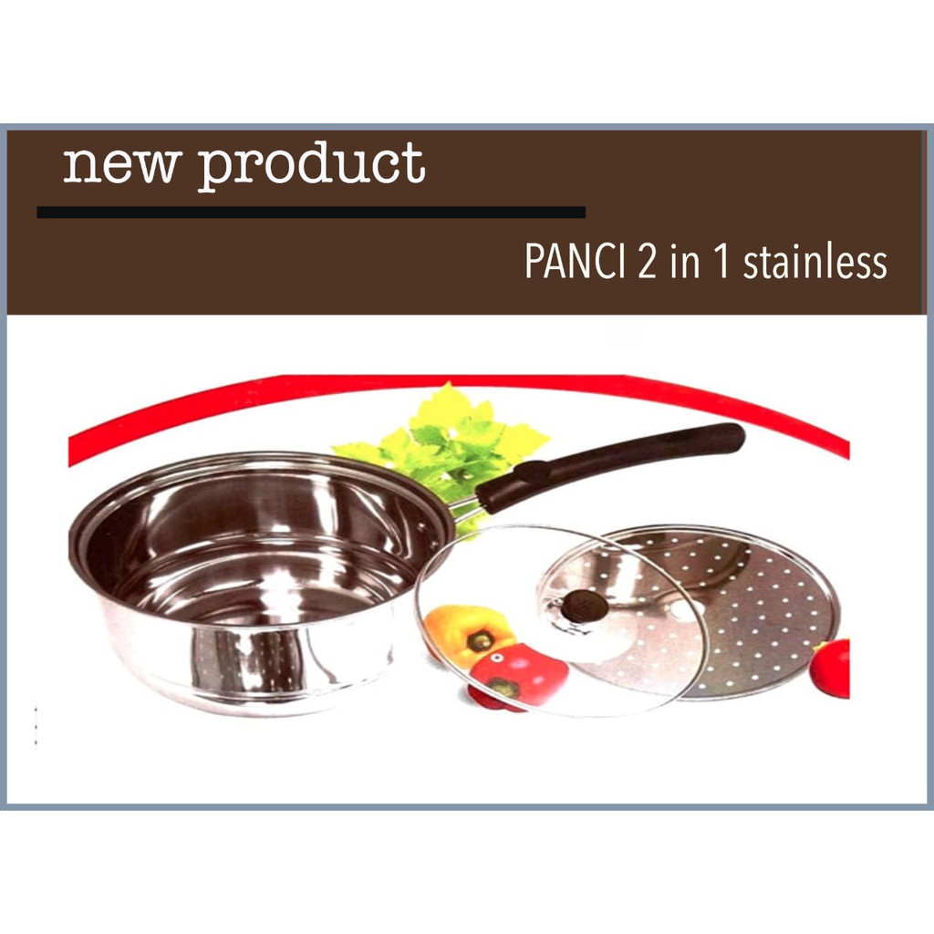 PANCI STEAM 2IN1 STAINLESS STEEL