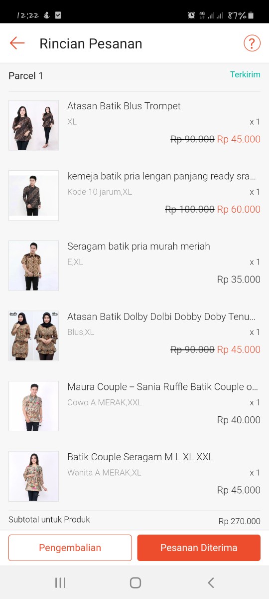 Atasan Batik Dolby Dolbi Dobby Doby Tenun Sutra Tulis Halus Katun Atbm Baron ,sarombit Atasan