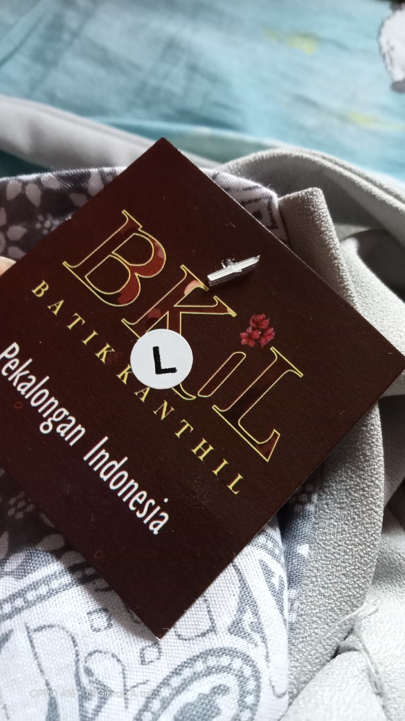 Tey-17 Batik Wanita Asj Sa Hrb026 Kenongo Kemeja Tosca Pendek