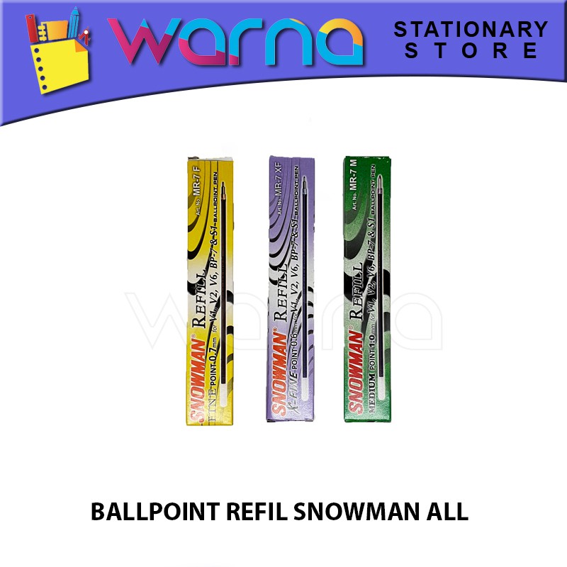 

PEN PULPEN BOLPEN BALLPOINT REFIL SNOWMAN ALL