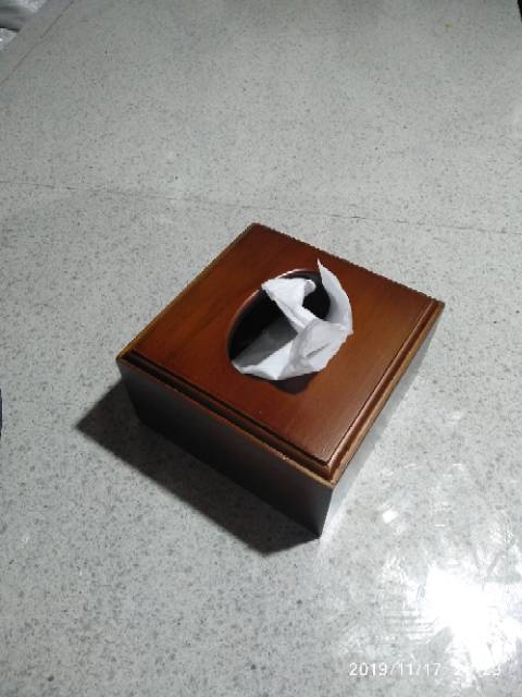 Kotak Tisu Kayu / Walnut Tissue Box 14 x 14 x 8 / Tissue Box Kayu