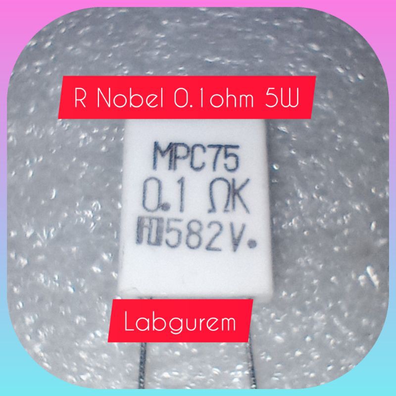 RESISTOR NOBEL 5W 0.1 0,2 0,33 0,22 0,25 0,5  Gepeng