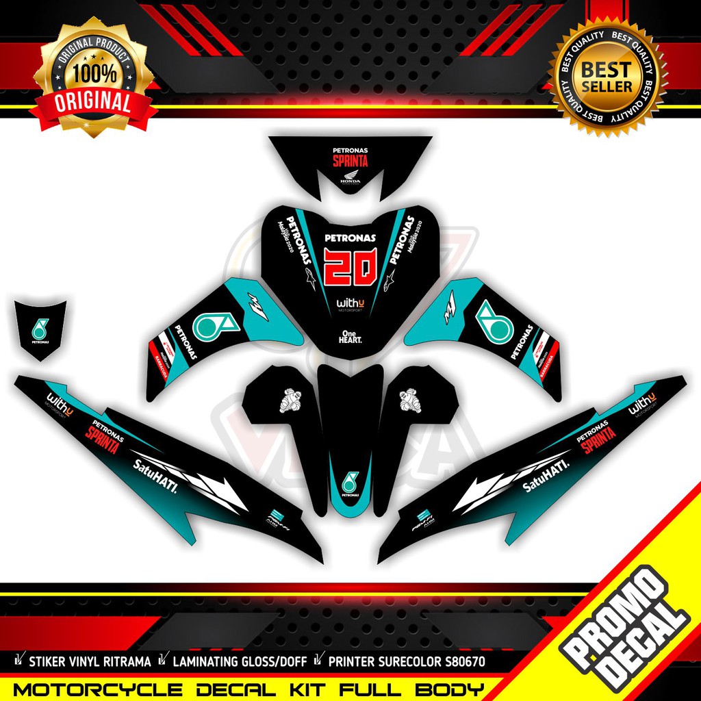 Decal Revo Fit Injeksi Full Body Stiker Revo Fit Injeksi Variasi Striping Revo Fit Injeksi Decal Hol