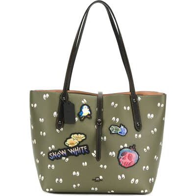 Tote Bag Kanvas Pria Wanita Trendy Camera Besar Pakai Resleting   WW65  Coach Tote Poison Apple Sn