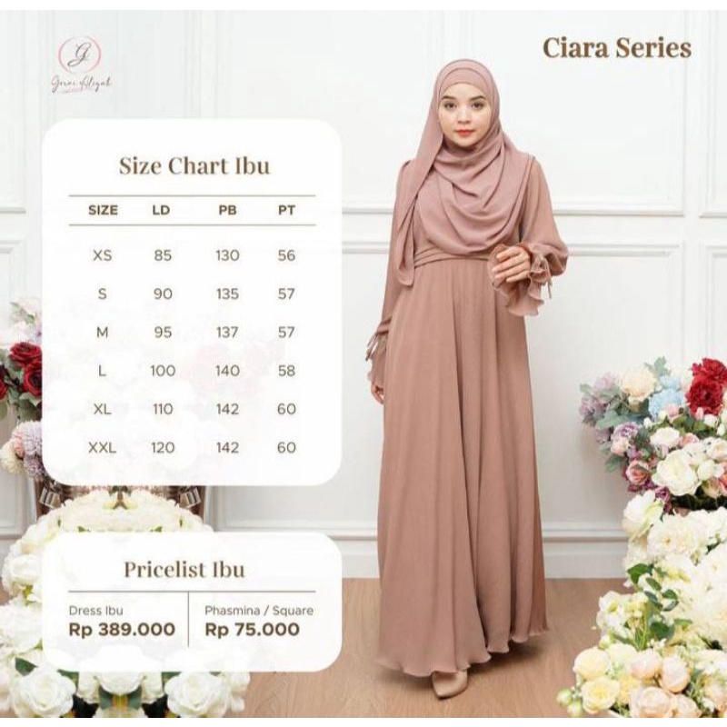 READY STOCK Ciara dress by gerai aliyah