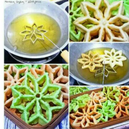 Cetakan kembang goyang jumbo 6cm