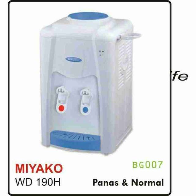 Miyako Dispenser Galon Air Minum Hot &amp; Normal WD 190H -190 H - WD190H Panas n Normal Original