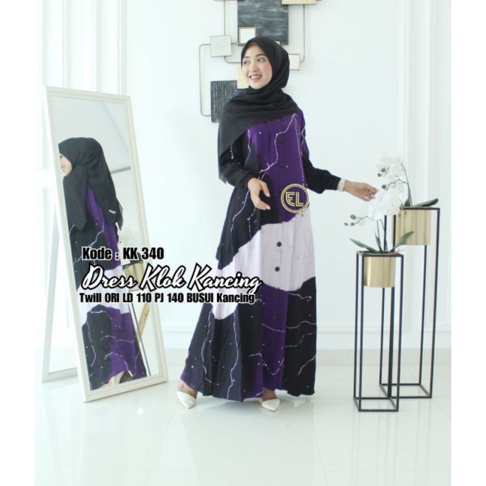 Gamis twill ori by Batik Elzhaf KK340