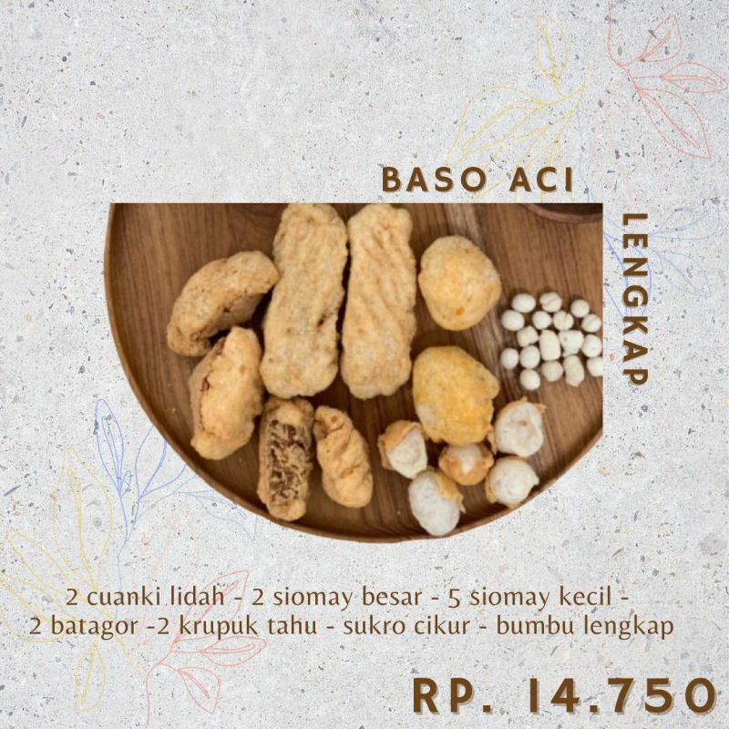 

Baso Aci/Boci Lengkap/Bakso Cuanki Bandung