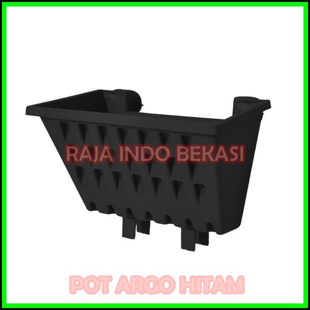 Pot Dinding Tempel Argo 02 Hitam Coklat Putih - Dinding Pagar Argo-02 21 22 Cm Vertical Garden