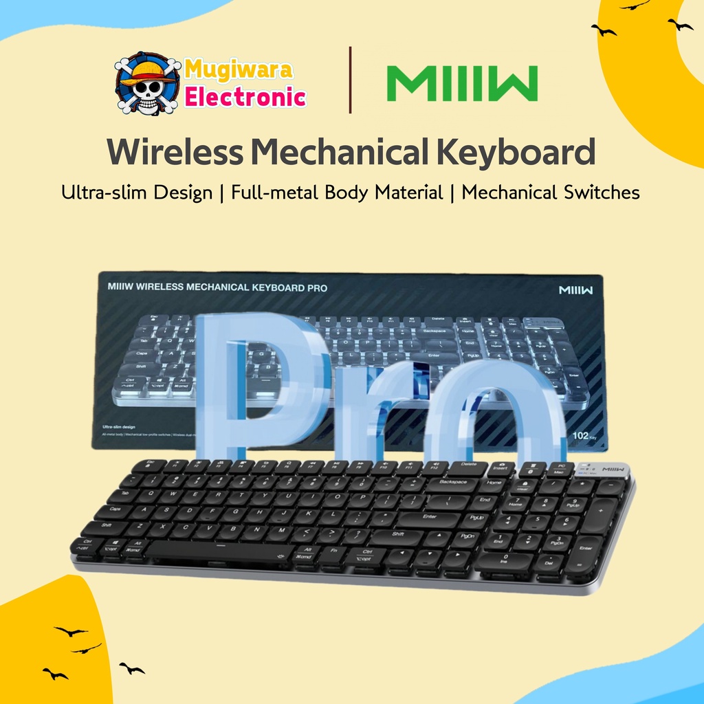 MIIIW Wireless Mechanical Keyboard Pro 102 Keys