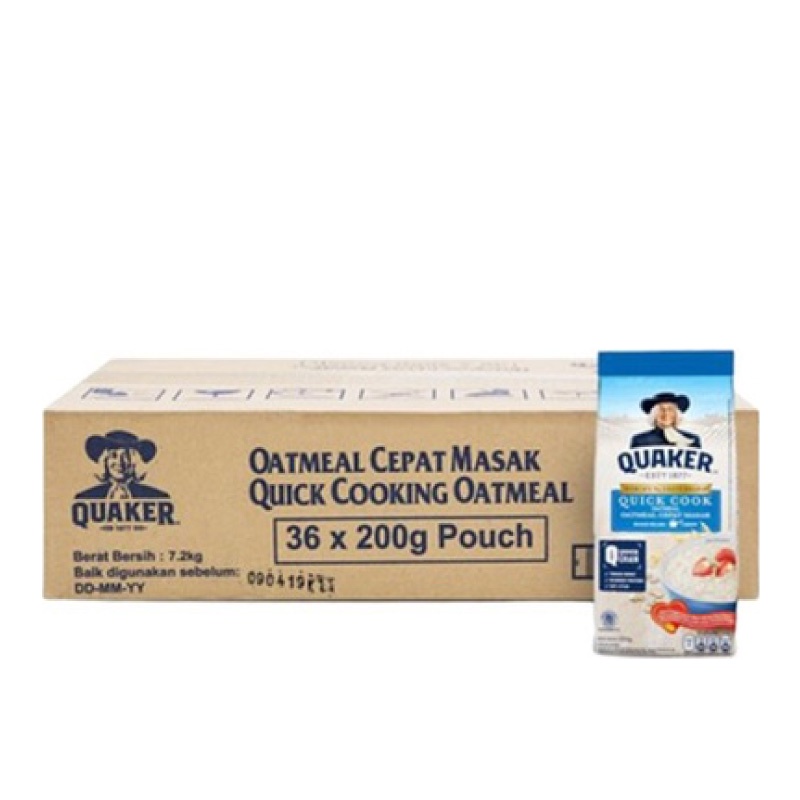 

Quaker Quick Cook Oatmeal 36 x 200 gr