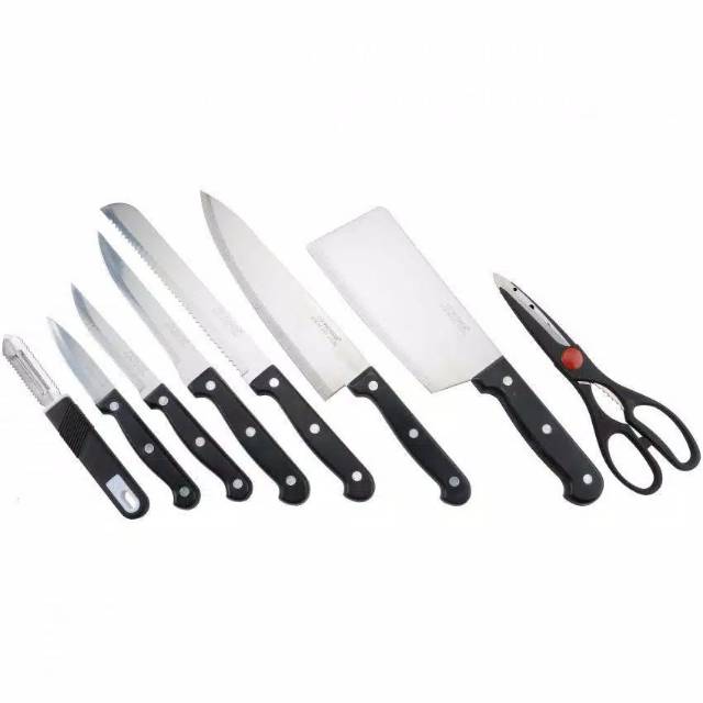 Vicenza V910K Stainles Steel Knife Set - Hitam